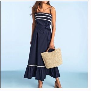 Vineyard Vines Navy and White Maxi Dress